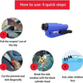2-Pack: 2-in-1 Emergency Car Escape Tool: Safety Belt Cutter, Metal Safety Hammer & Window Breaker by DailySale