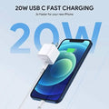 2-Pack: 20W iPhone Fast Charger Type C Wall Charging Adapter by DailySale