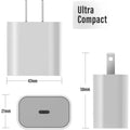 2-Pack: 20W USB-C Wall Charger Plug - Designed for Fast Charging by DailySale