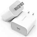 2-Pack: 20W USB-C Wall Charger Plug - Designed for Fast Charging by DailySale