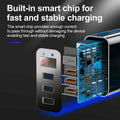 2-Pack: 3 Port LED Fast Quick Charge QC 3.0 USB Hub Display Wall Charger Adapter US Plug by DailySale