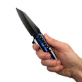 2-Pack: 3" Thin Blue Line Knife With ABS Handle by DailySale