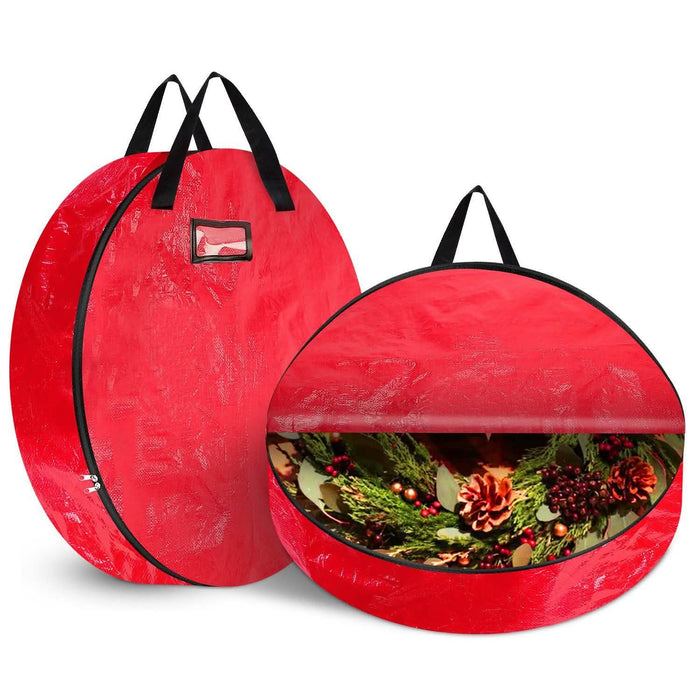 2-Pack: 30" Christmas Wreath Storage Bag 88L by DailySale