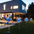 2-Pack: 32LED Outdoor Solar Ground Light Garden Lawn Waterproof Windmill Lamp by DailySale