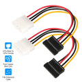 2-Pack: 4 Pin Male To 15Pin Female Data Cable Adapter by DailySale