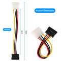 2-Pack: 4 Pin Male To 15Pin Female Data Cable Adapter by DailySale