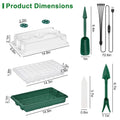 2-Pack: 40 Cell Seed Starting Tray Plant Grow Light with 4 Adjustable Brightness by DailySale