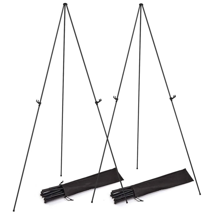 2-Pack: 61" Collapsible A Frame Tripod Easel Iron Alloy Drawing Stand by DailySale