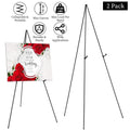 2-Pack: 61" Collapsible A Frame Tripod Easel Iron Alloy Drawing Stand by DailySale