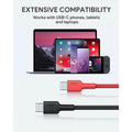 2-Pack: 6.6ft CB-CD28 USB C Cable USB C to USB C Cable by DailySale