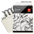 2-Pack: 9X12" 100 Sheets Spiral Sketch Pad by DailySale
