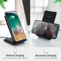 2-Pack: Adjustable Qi Device Wireless Rapid Charger by DailySale