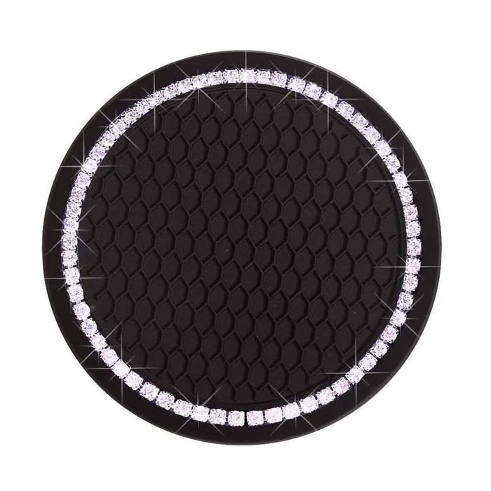 2-Pack: Anti-Slip Crystal Rhinestone Car Coaster by DailySale