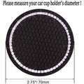 2-Pack: Anti-Slip Crystal Rhinestone Car Coaster by DailySale