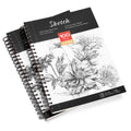 2-Pack: Art SketchBook 100 Pages for Writers Illustrators by DailySale
