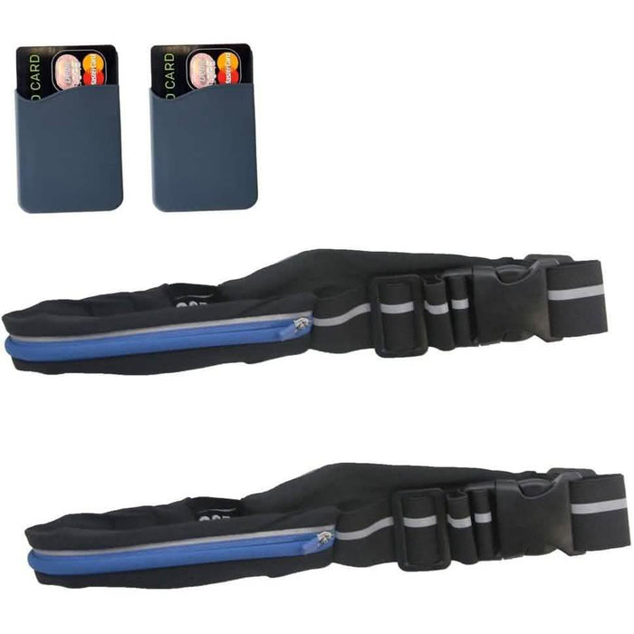2-Pack: As Seen on TV Blue LED Light Up Running Go Belt by DailySale