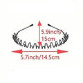 2-Pack: Black Wavy Metal Headband by DailySale