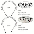 2-Pack: Black Wavy Metal Headband by DailySale
