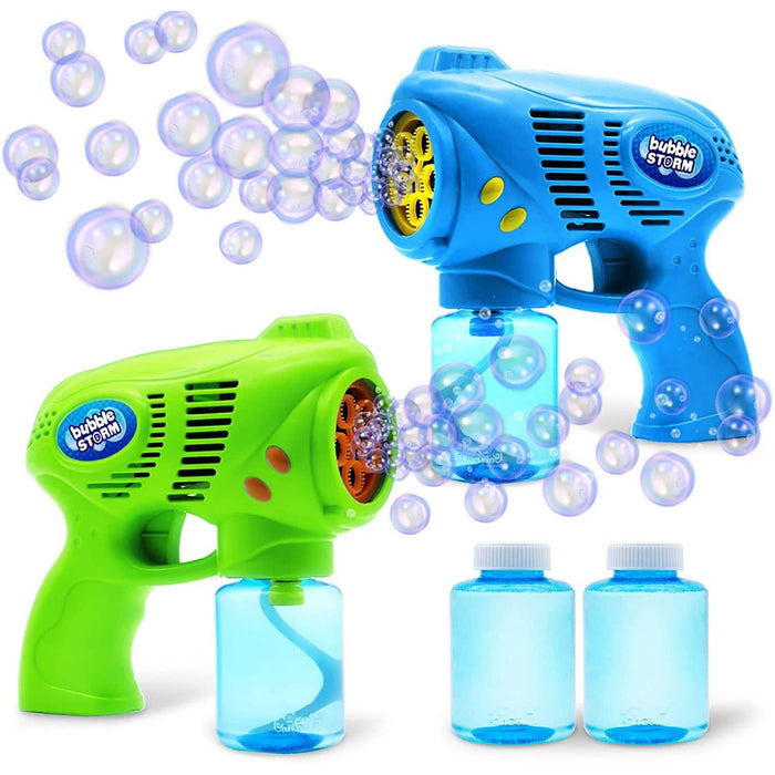 2-Pack: Blue and Green Bubble Gun by DailySale
