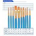 2-Pack: BOSOBO 10 Sizes Paint Brushes Set by DailySale