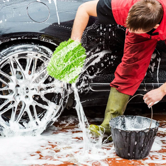 2-Pack: Car Wash Mitt Car Washing Gloves by DailySale