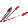 2-Pack: Chef's Star Premium Silicone Kitchen Tongs by DailySale