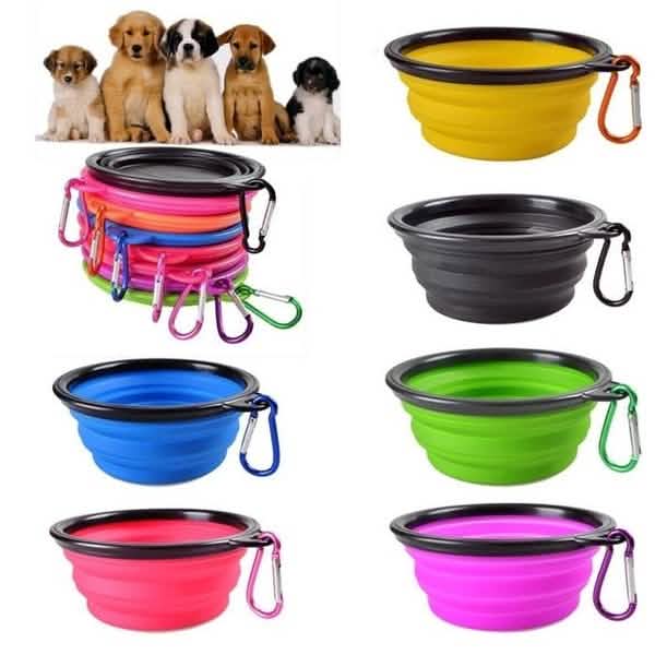 2-Pack: Collapsible Food Water Travel Bowl by DailySale