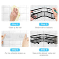 2-Pack: Corner Shower Caddy No Drilling Adhesive Shower Organizer by DailySale