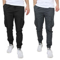 2-Pack Cotton Stretch Cargo Jogger Pants by DailySale