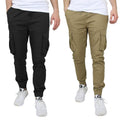 2-Pack Cotton Stretch Cargo Jogger Pants by DailySale