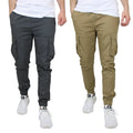 2-Pack Cotton Stretch Cargo Jogger Pants by DailySale