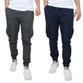 2-Pack Cotton Stretch Cargo Jogger Pants by DailySale