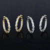 2-Pack: Crystal Emerald Hoop Earrings Set