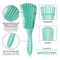 2-Pack: Detangler Brush for Curly Hair, Afro Textured 3a to 4c Kinky Wavy by DailySale
