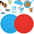 2-Pack: Dog Lick Pad Pet Shower Grooming Slow Feeder Distraction Mat by DailySale