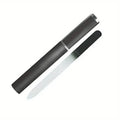 2-Pack: Double-Sided Etched Fingernail Glass Nail File with Case by DailySale
