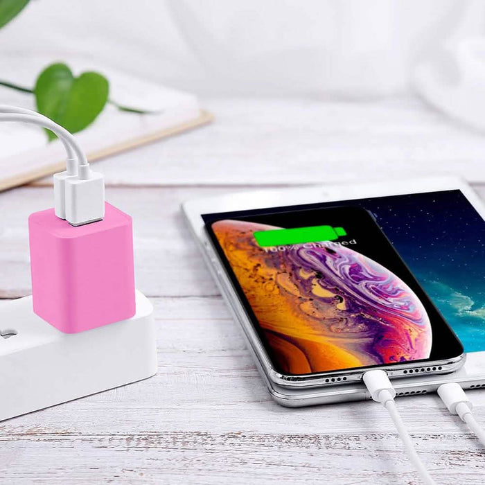 2-Pack: Dual Port USB Wall Charger by DailySale