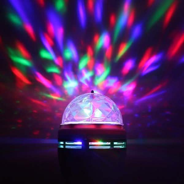 2-Pack: E27 3W Auto Rotating RGB LED Stage Light by DailySale