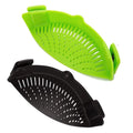 2-Pack: Easy Snap On Heat Resistance Silicone Kitchen Strainer by DailySale