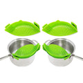 2-Pack: Easy Snap On Heat Resistance Silicone Kitchen Strainer by DailySale