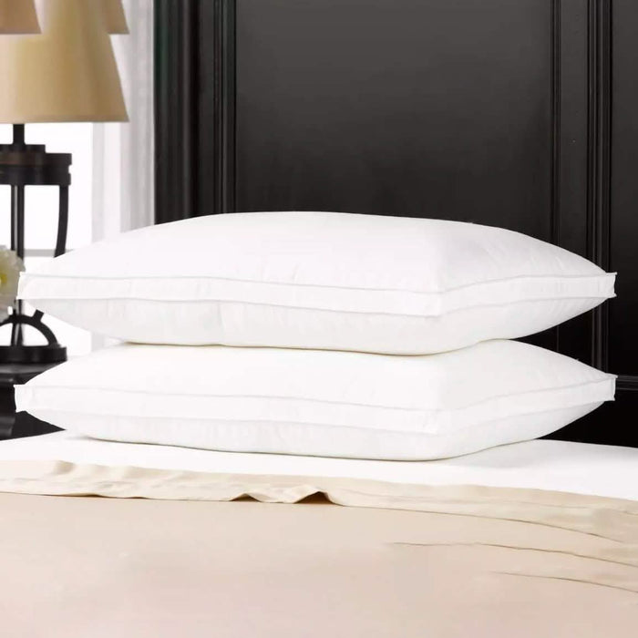 2-Pack: Ella Jayne Gusset Allergy Resistant Down-Like Fiber Pillows by DailySale