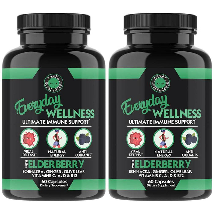 2-Pack: Everyday Wellness Immune Support with Elderberry and Vitamin C by DailySale