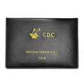 2-Pack: Faux Leather CDC Vaccination Card Immunization Record Protector Holder by DailySale