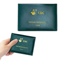 2-Pack: Faux Leather CDC Vaccination Card Immunization Record Protector Holder by DailySale