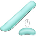 2-Pack: Gimars Upgrade Enlarge Gel Memory Foam Set Keyboard Wrist Rest Pad by DailySale