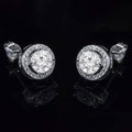 2-Pack: Halo Stud Earrings with Swarovski Elements by DailySale