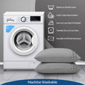 2-Pack: Hannah Linen Microfiber Pillowcases Breathable & Envelop Closure Pillow Covers Set by DailySale