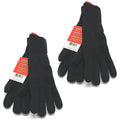 2-Pack: Heat Lockers Mens Black Thermal Gloves with Insulation Lining by DailySale
