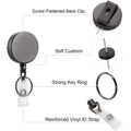 2-Pack: Heavy Duty Retractable Badge Holder Reel by DailySale