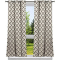 2-Pack: Heavy Geometric Blackout Grommet Window Curtain Pair Panel by DailySale